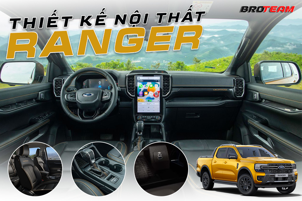 Nội thất Ford Ranger thế hệ mới