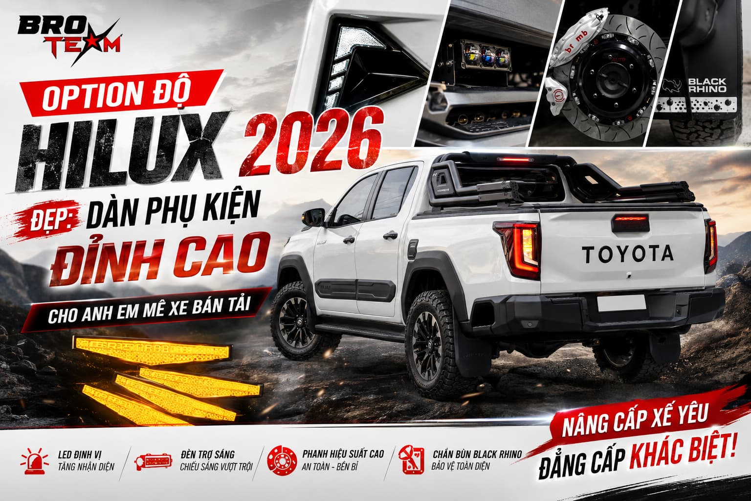 option độ Hilux 2026 đẹp