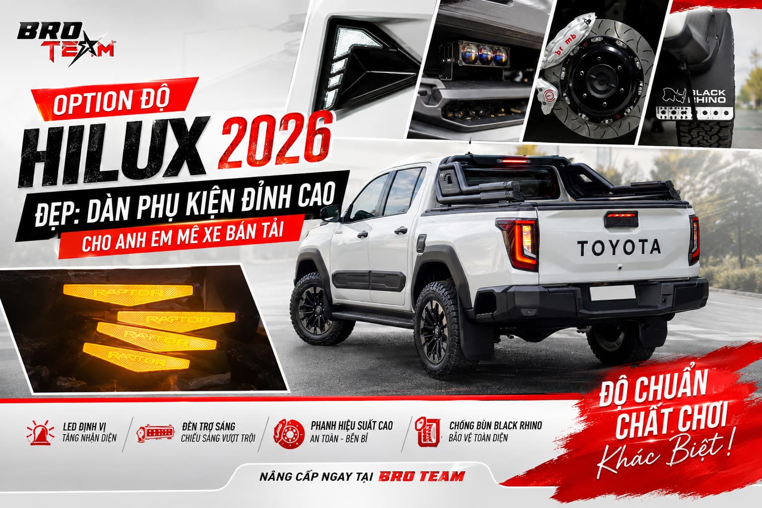 option độ Hilux 2026 đẹp