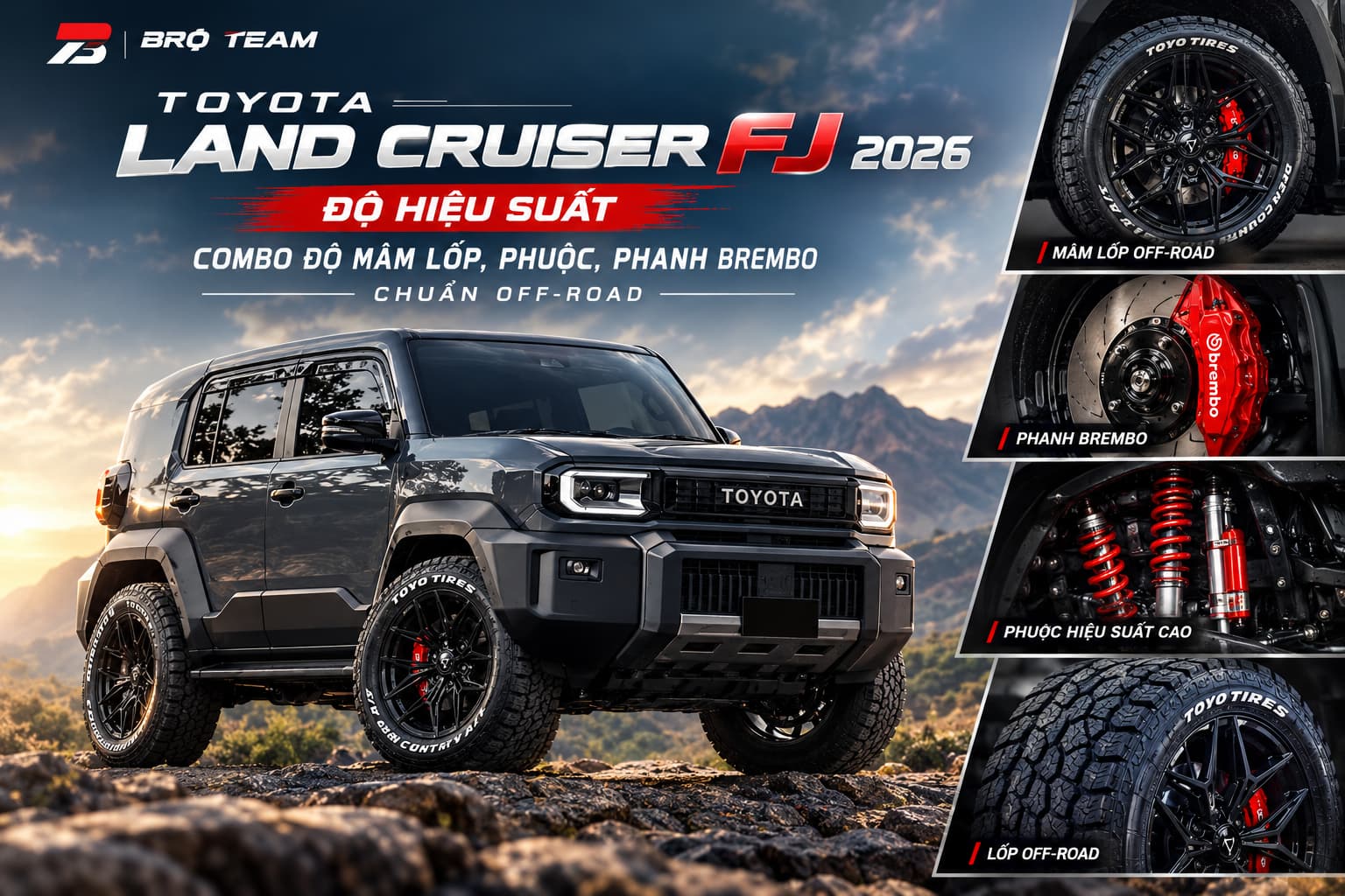 Toyota Land Cruiser FJ 2026 độ hiệu suất