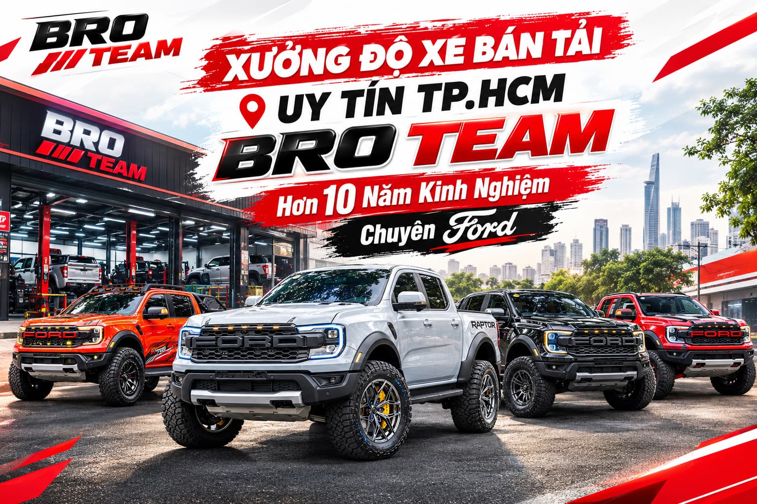 xưởng độ xe bán tải