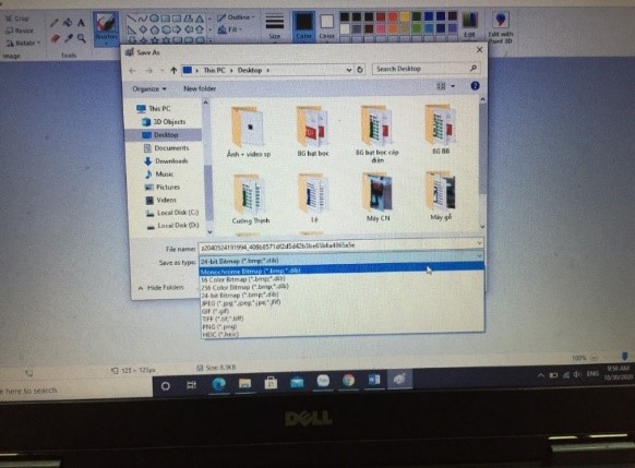 lưu file in trên máy tính