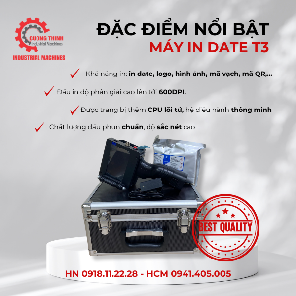 đặc điểm Máy in date cầm tay T3
