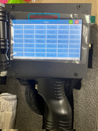 chọn Font cần đặt