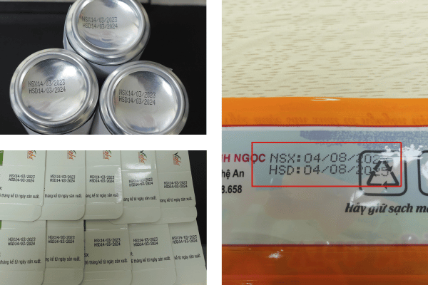 in trên sản phẩm