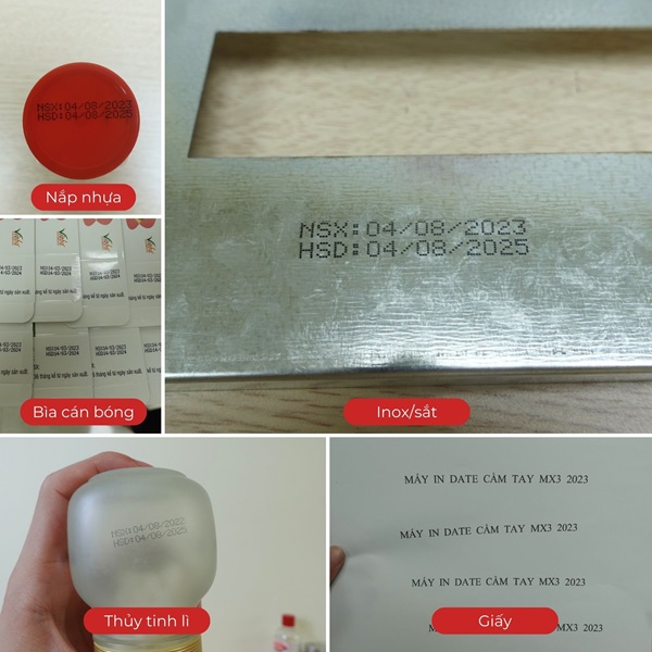 In date trên mọi chất liệu