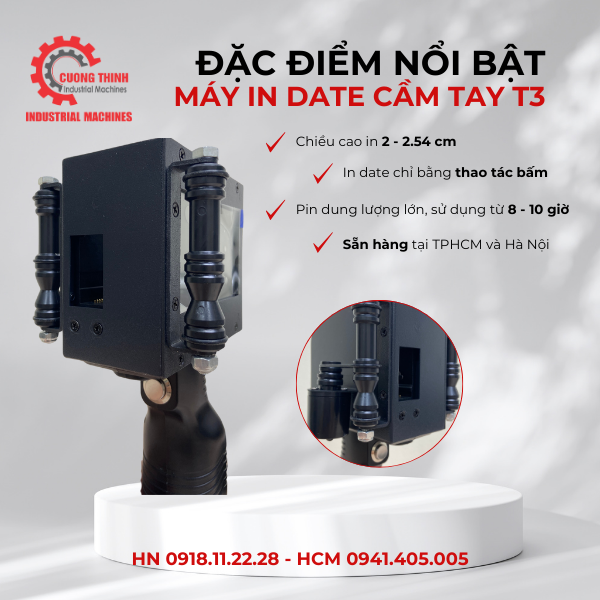 đặc điểm Máy in date cầm tay T3