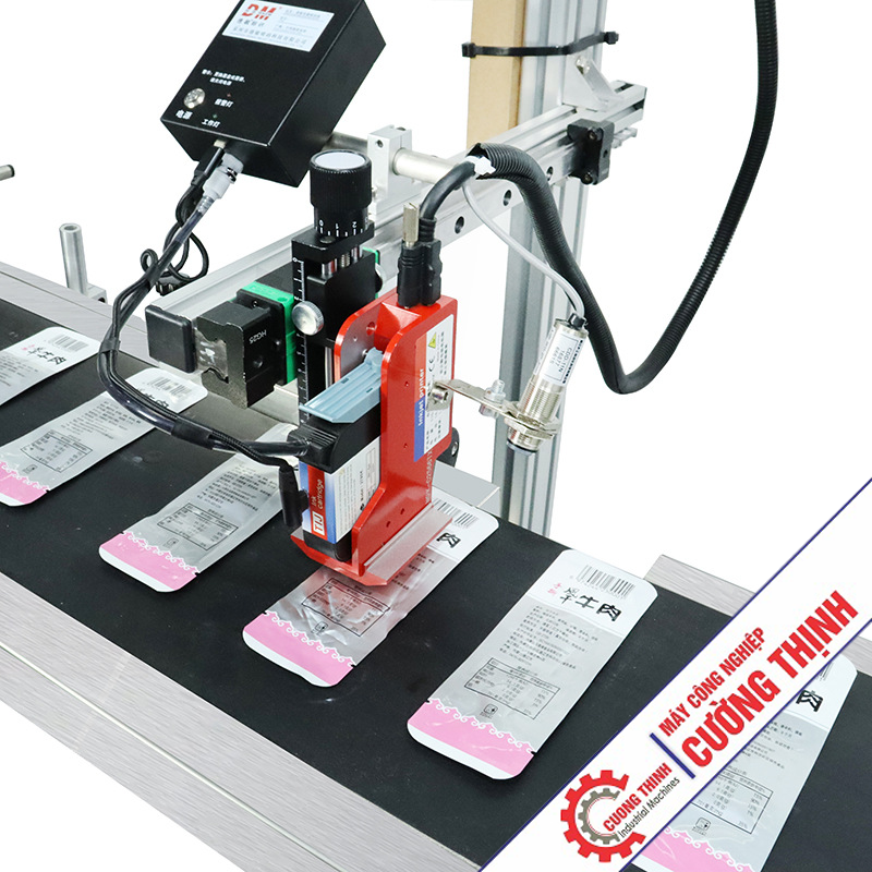 đầu phun Máy in date tự động S10 kết hợp hộp cung cấp mực túi in liên tục CISS
