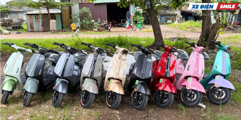 xe điện DKBike V1 sở hữu bộ sưu tập màu sắc xu hướng