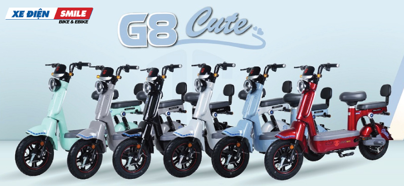 Xe đạp điện JVC G8 Cute có vận tốc 35km/h