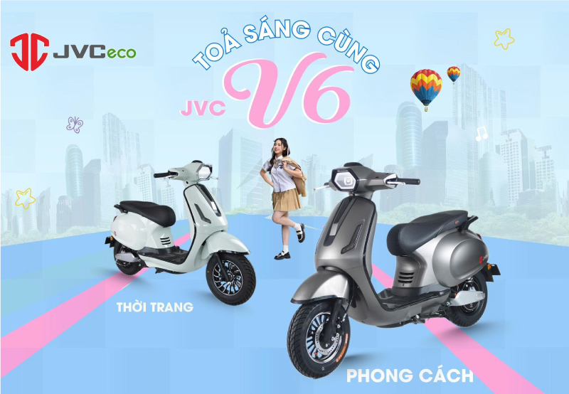 Hướng dẫn sử dụng và bảo quản xe máy điện JVC V6