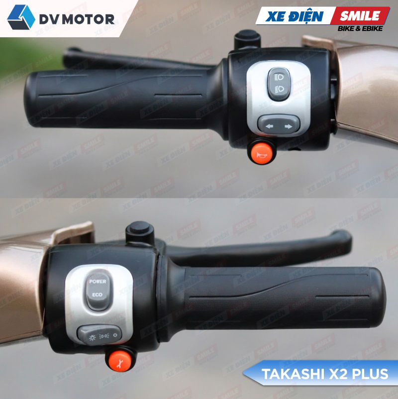 Takashi X2 Plus có cụm công tắc bố trí khoa học