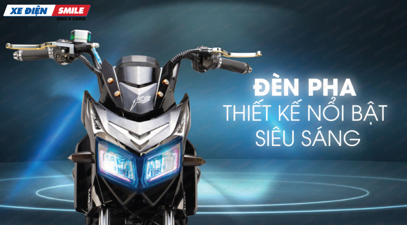 xe điện Kazuki Xmen Z3 sở hữu đèn pha siêu sáng