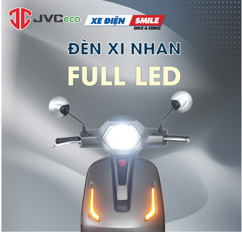 Đèn xi nhan của JVC V6 được trang bị FUll LED