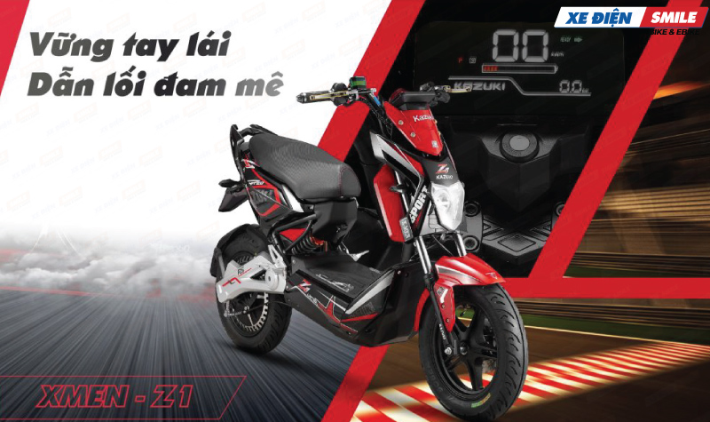 Xe máy điện Xmen Kazuki Z1 trang bị động cơ 1500W