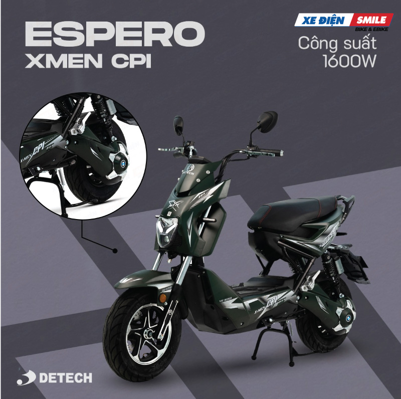 Mua xe máy điện XMEN CPI-1 chính hãng tại Xe Điện Smile