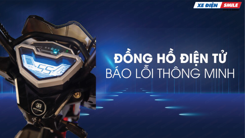 Xe điện Kazuki Xmen Jeek trang bị đồng hồ điện tử thông minh