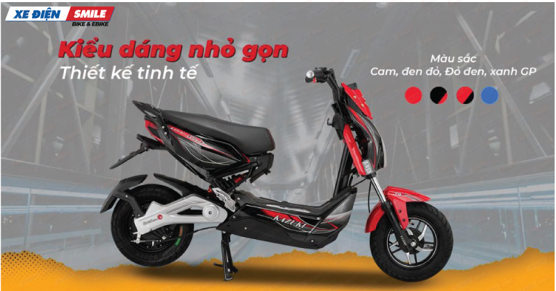 Xe điện Kazuki Xmen Star sở hữu kiểu dáng mạnh mẽ, nhỏ gọn