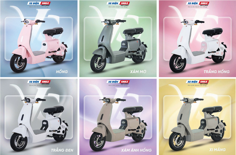 Bộ sưu tập màu xe điện Osakar VC 2025