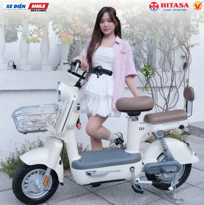 xe đạp điện Hitasa có thiết kế đơn giản cùng mức giá cạnh tranh