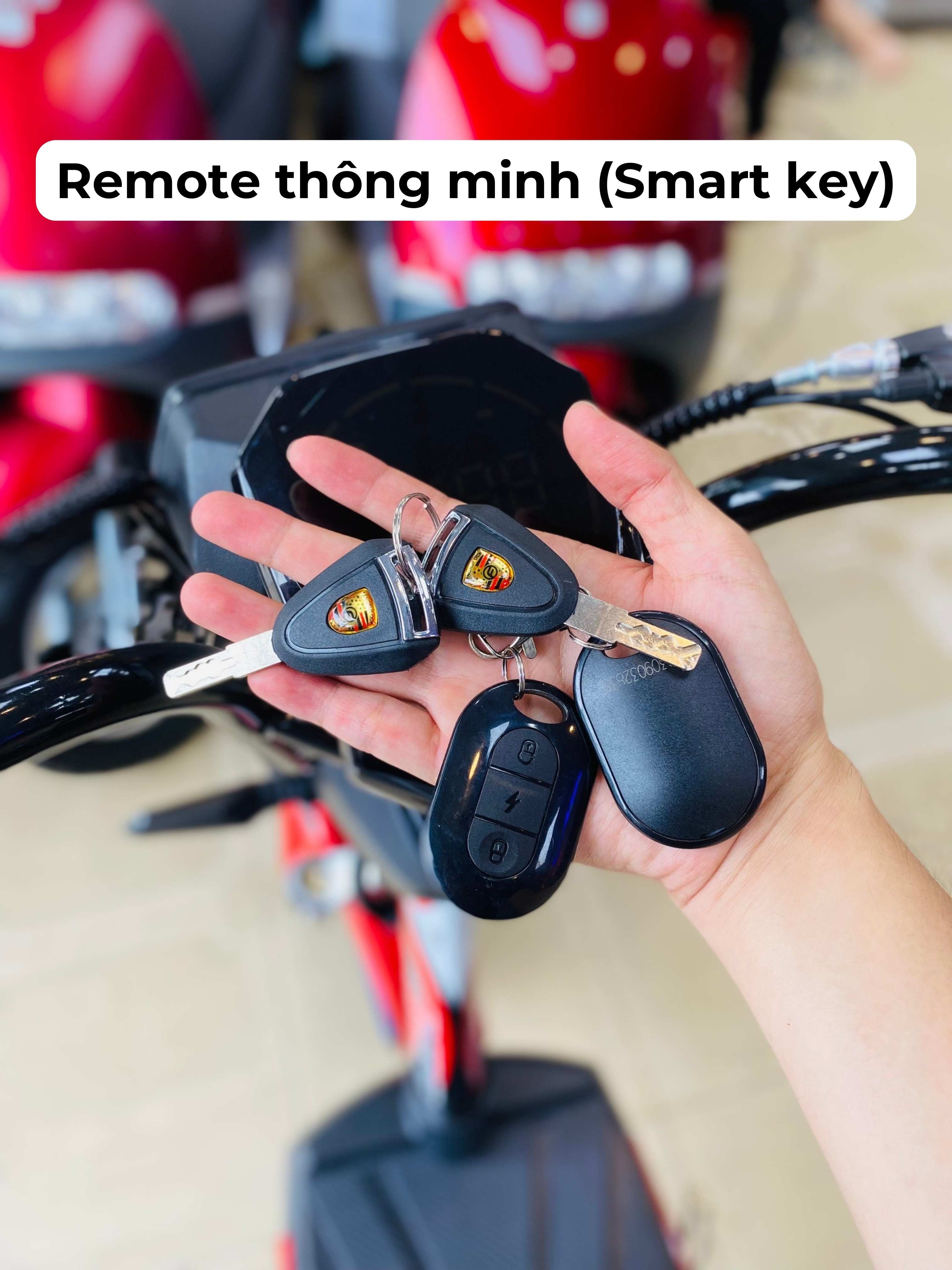 xe đạp điện Avent Xbull X4 trang bị khóa remote