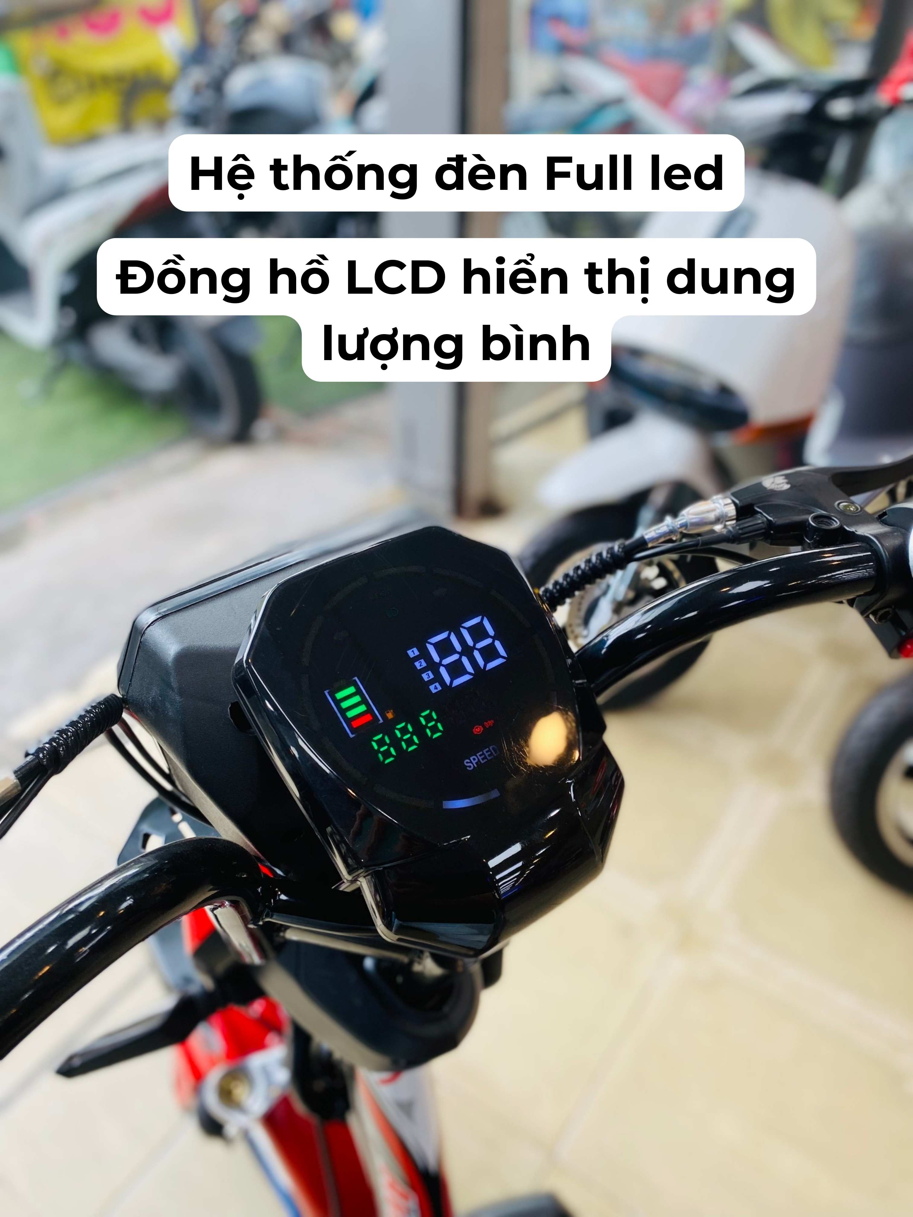 Đồng hồ xe LCD sắc nét