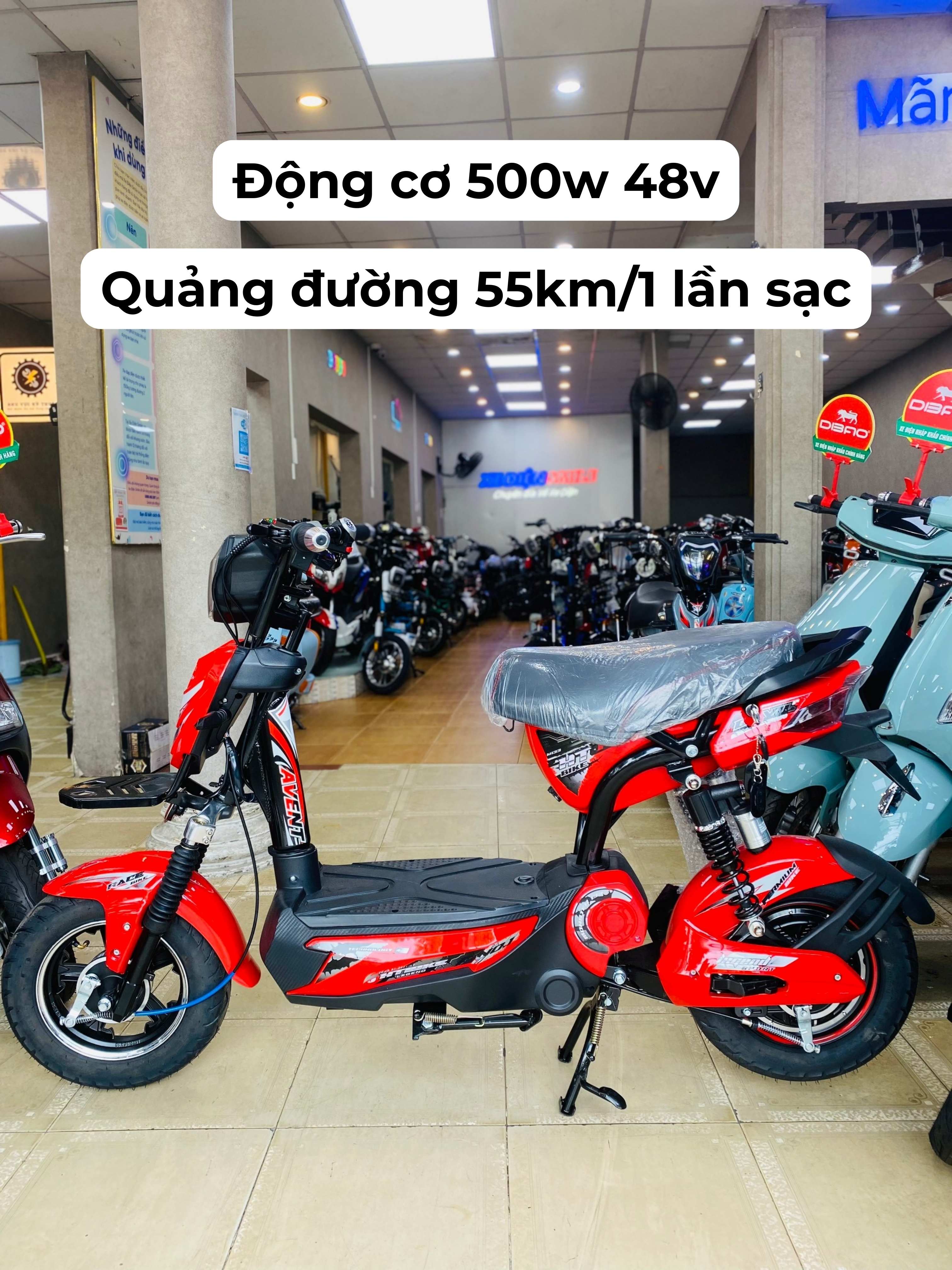 xe đạp điện Avent Xbull X3 đi được 55km mỗi lần sạc