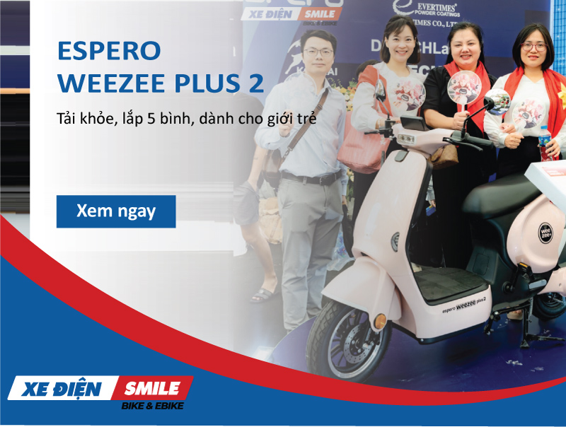 ESPERO Weezee Plus 2: Tải khỏe, lắp 5 bình, dành cho giới trẻ