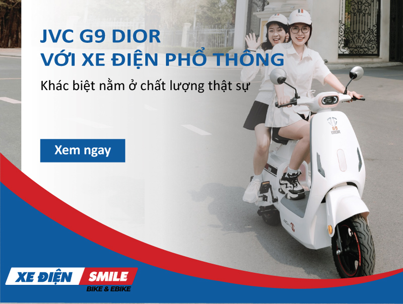 JVC G9 Dior và xe điện phổ thông: Sự khác biệt về chất lượng