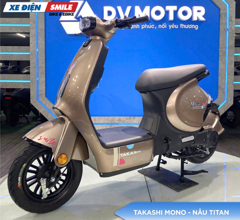 Xe điệnTakashi Mono màu nâu titan
