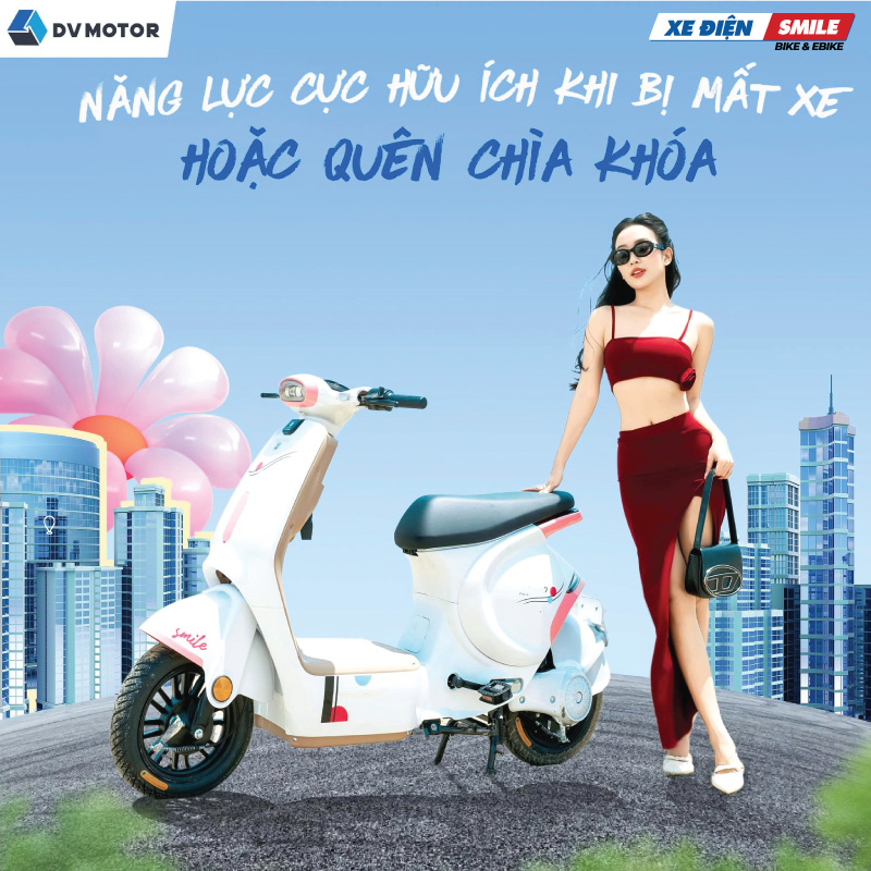 xe điện Takashi Mono mở khóa bằng điện thoại