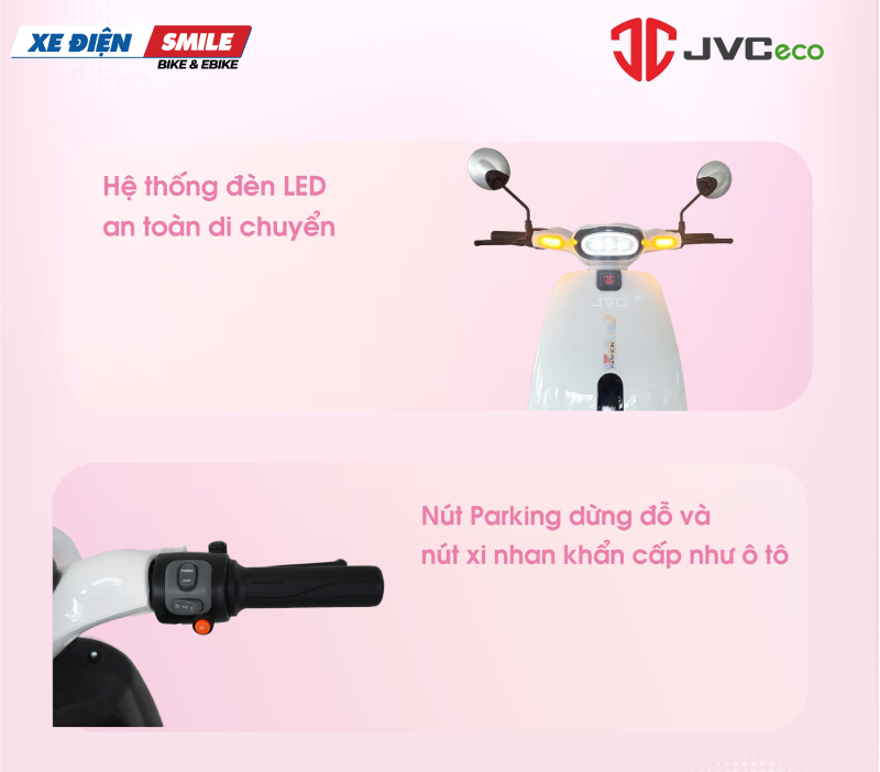 Những tiện ích trên xe điện jvc g9 new