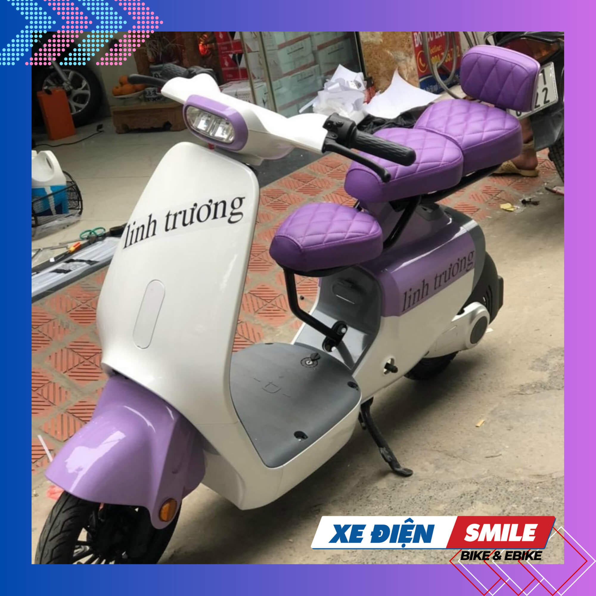 Thêm một phiên bản Xe Điện Hottrend VC trắng hồng quyến rũ