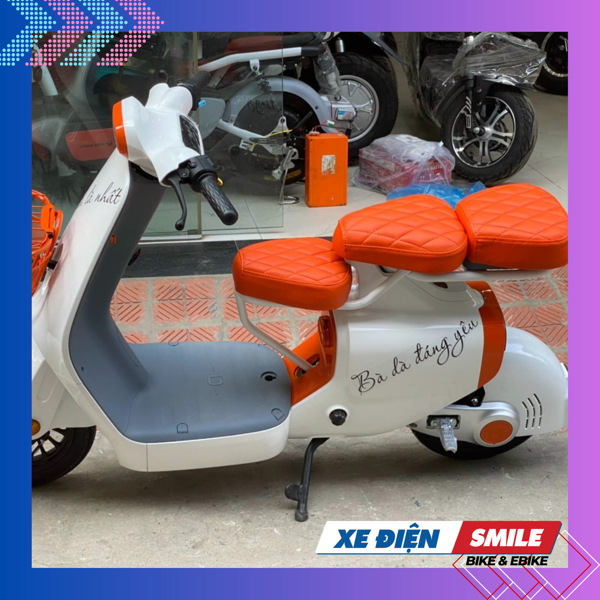 Xe Điện Hottrend VC được dán tem decor cá tính