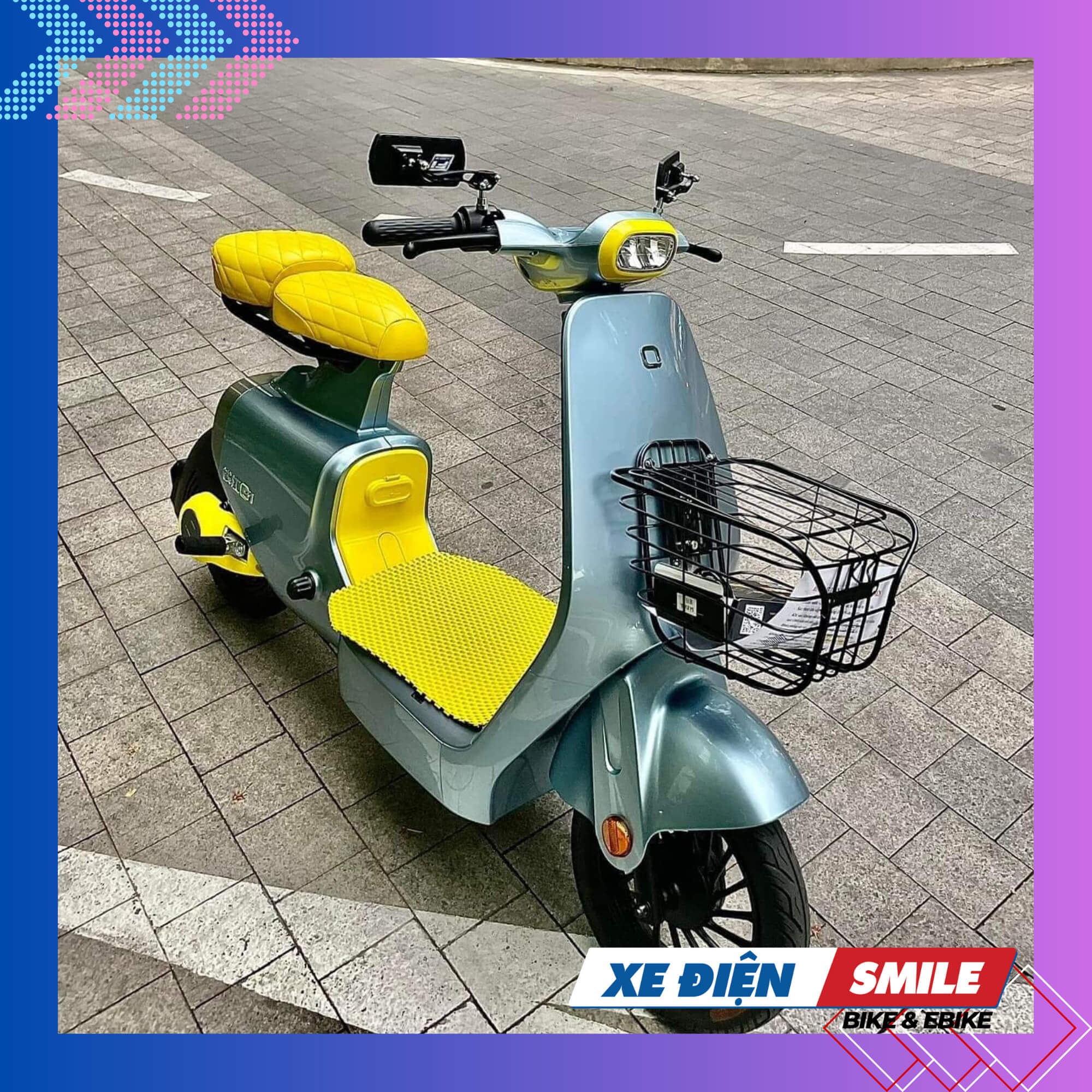 Bổ sung giỏ trước cho xe