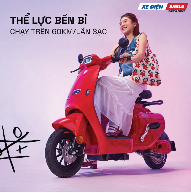Xe đi được 60km mỗi lần sạc