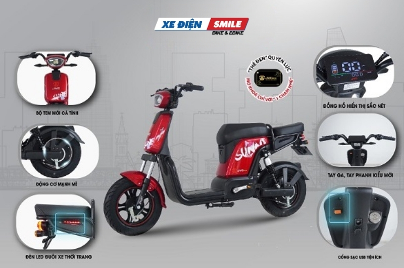 Xe điện JVC G9S NFC - Mẫu xe đạp điện JVC Eco mới nhất hiện nay