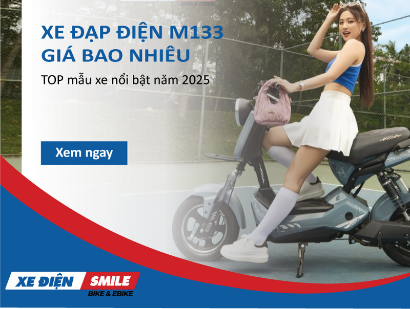 Xe đạp điện M133: Giá bao nhiêu? TOP mẫu xe nổi bật năm 2025