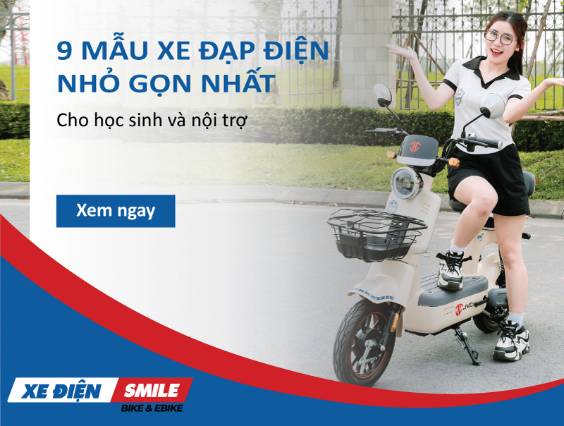 9 mẫu xe đạp điện nhỏ gọn nhất 2025 cho học sinh và nội trợ