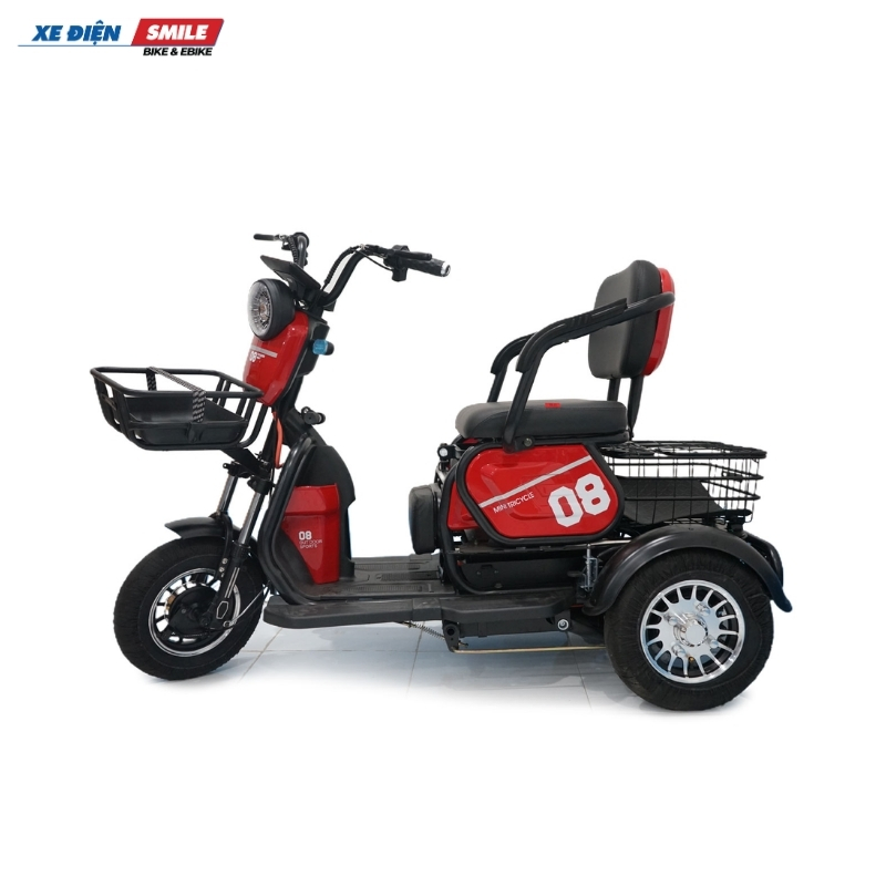 Xe ba bánh điện Da Tricycle dành cho người già, người khuyết tật