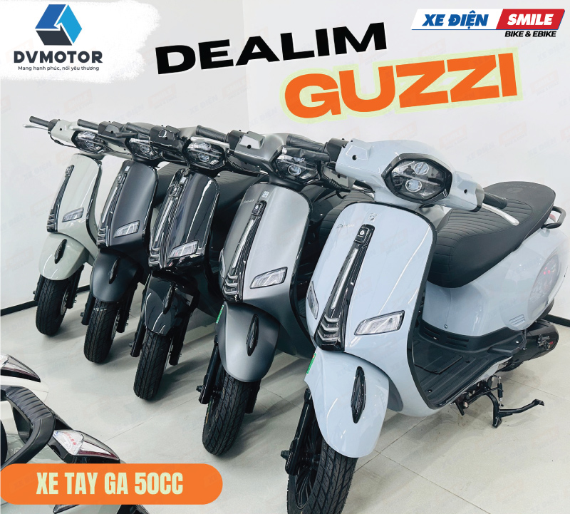 Mua xe ga 50cc Daelim Guzzi chính hãng tại Xe Điện Smile