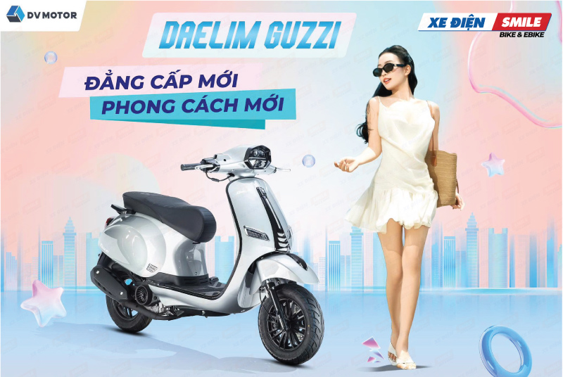 Daelim Guzzi kết hợp giữa phong cách cổ điển và hiện đại