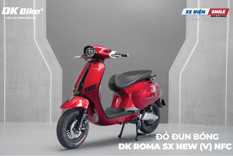Xe máy điện DK Roma SX V có thiết kế sang trọng, hợp thời trang