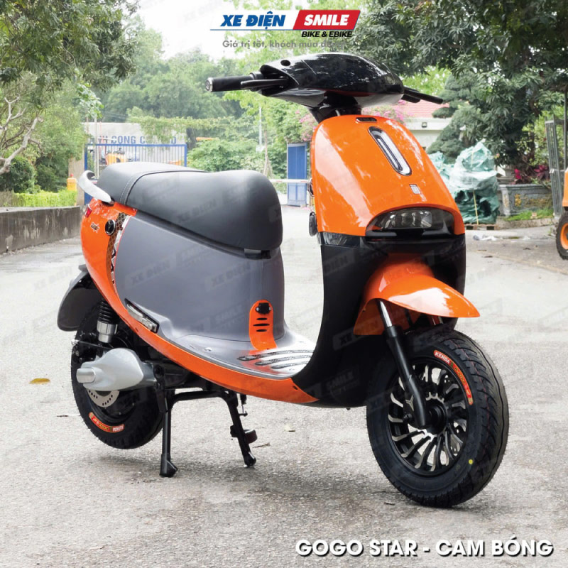 Hình ảnh xe Máy Điện Yaka GoGo Star màu cam