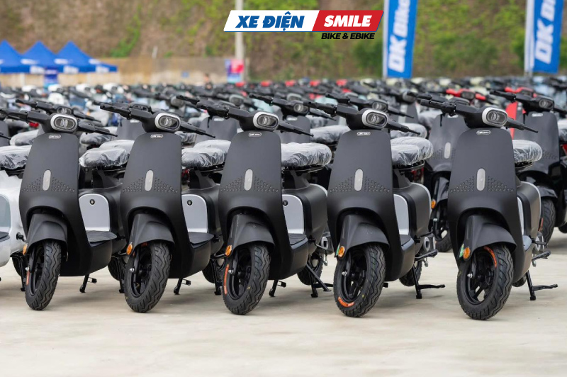 mua xe đạp điện màu đen tại Xe Điện Smile