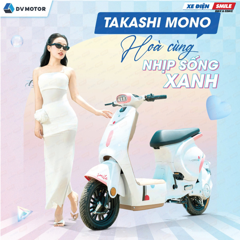 Xe điện Takashi Mono có động cơ 1000W