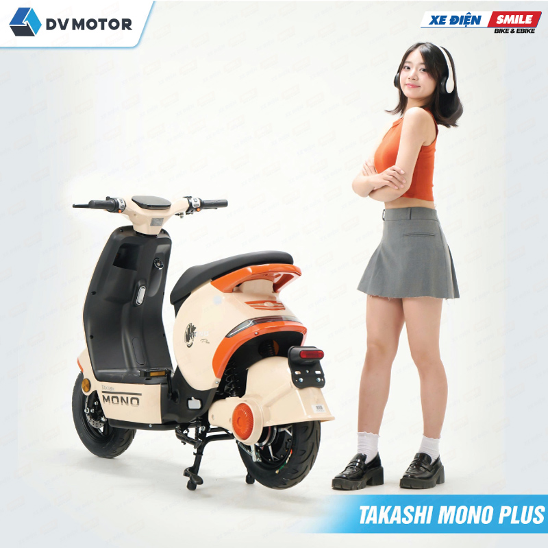 Xe điện Takashi Mono Plus là phiên bản cao cấp từ takashi Mono