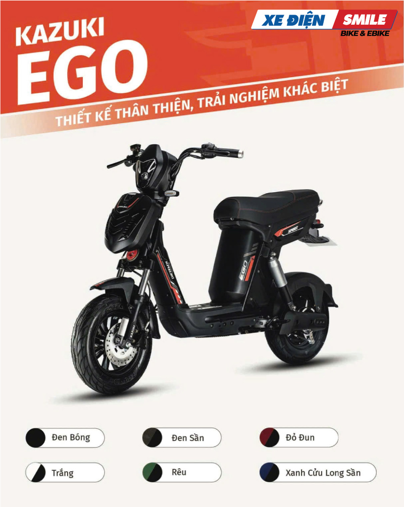 Xe điện Kazuki Ego sở hữu thiết kế thể thao, mạnh mẽ