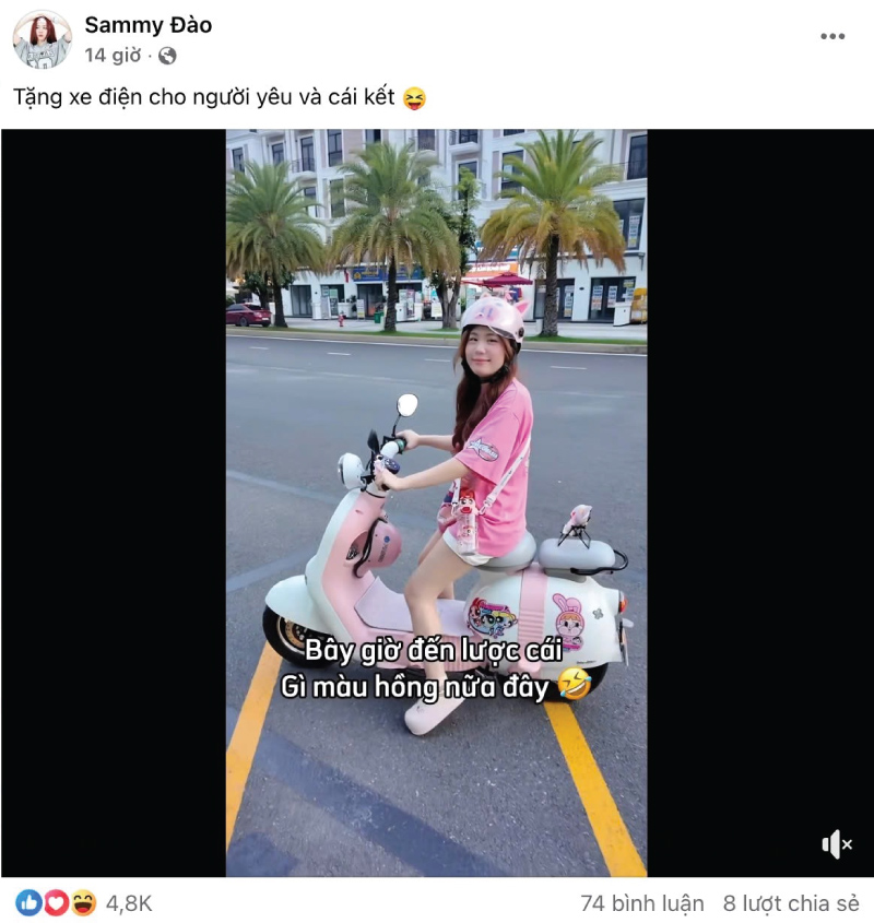 Samy Đào dạo phố với Osakar Momo