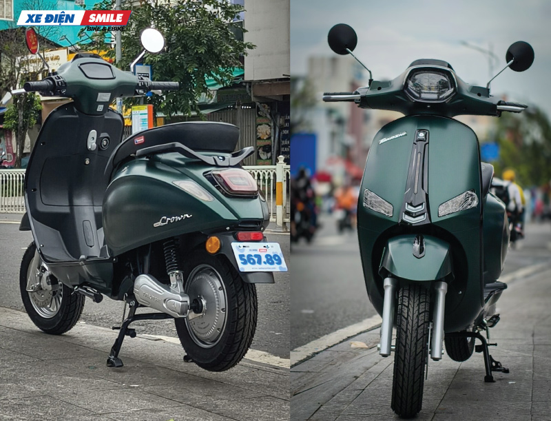 Hình ảnh xe điện Vespa Takashi Crown nhiều góc